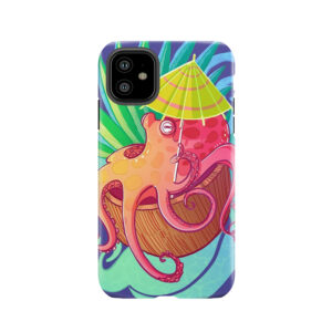 Octopus On The Beach Tough Phone Case