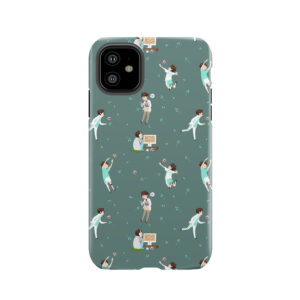 Oikawa Tooru Pattern - Green Tough Phone Case