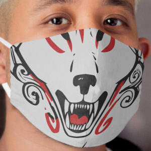 Okami Wolf Amaterasu Cloth Face Mask