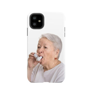 Old Lady With Inhaler Tough Phone Case