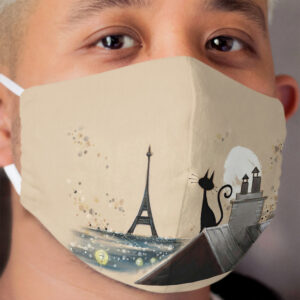 On the roof of Paris Cloth Face Mask