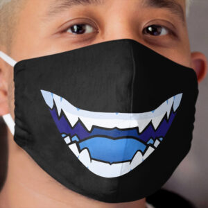 Oni demon teeth Cloth Face Mask 2