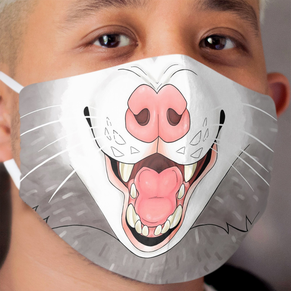 Opossum Cloth Face Mask Design Cloth Face Mask