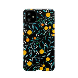Oranges On Black Phone Case