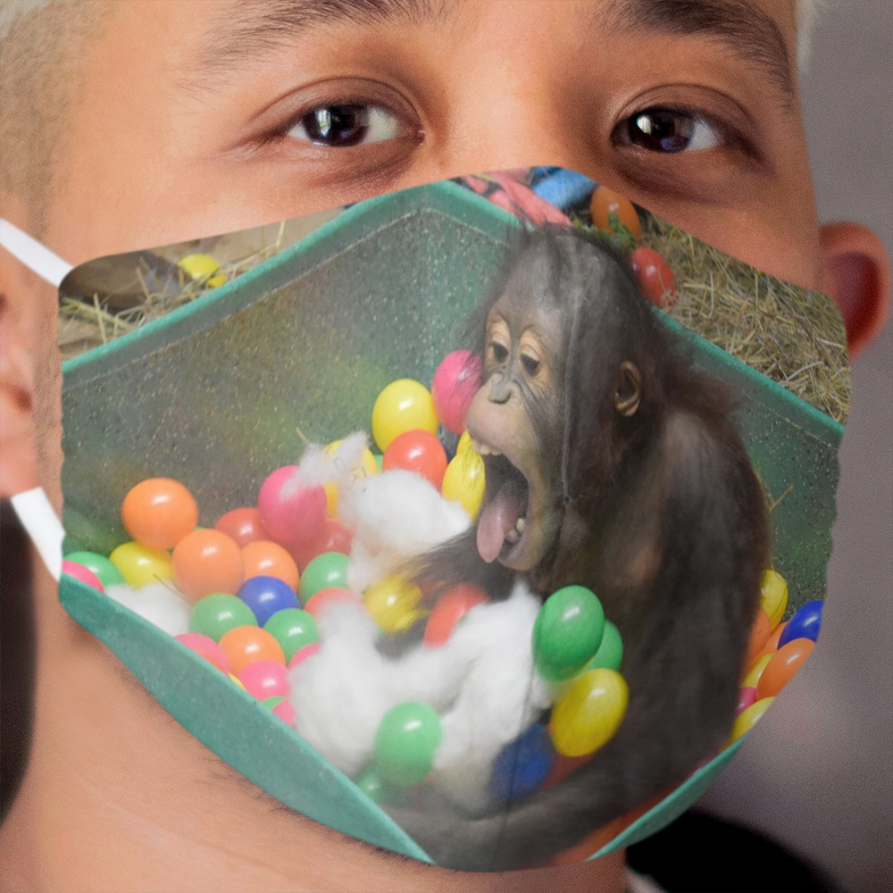 Orangutan Redd at the National Zoo Cloth Face Mask