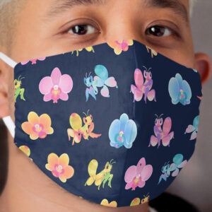 Orchid mantis - dark Cloth Face Mask