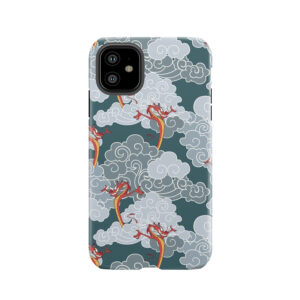 Oriental Mushu Pattern Tough Phone Case