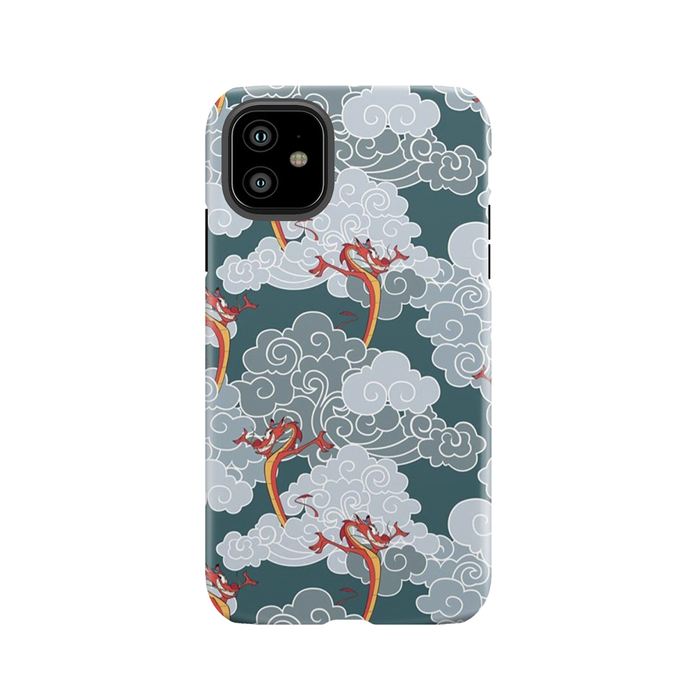 Oriental Mushu Pattern Tough Phone Case