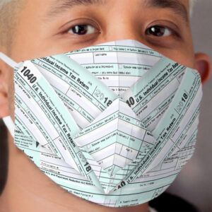 Origami Form 1040 Cloth Face Mask for Tax People Cloth Face Mask