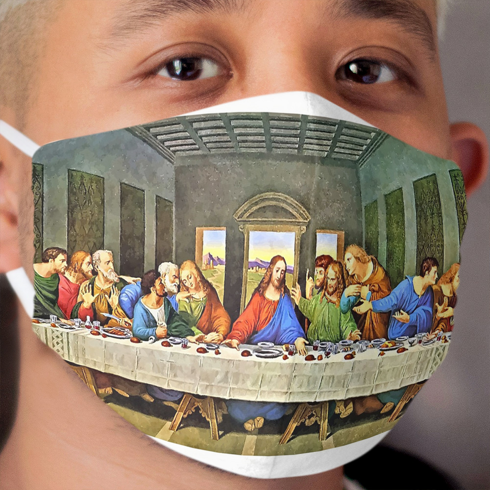 Original Last Supper Painting Cloth Face Mask