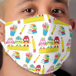 Owls School Themed Teacher Cloth Face Mask