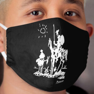 Pablo Picasso Don Quixote 1955 Artwork , Reproduction Cloth Face Mask