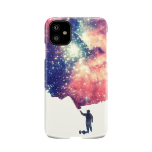 Painting The Universe (Colorful Negative Space Art) Phone Case