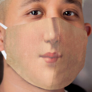 Painting - Woman Face / Mouth 2 Cloth Face Mask