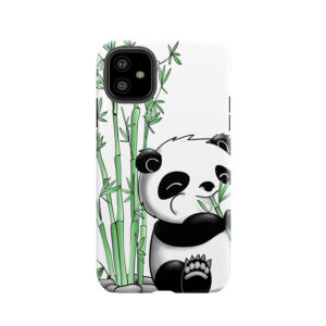 Panda Eating Bamboo Tough Phone Case