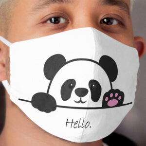 Panda Cloth Face Mask 2