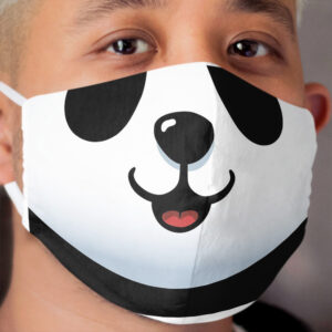 Pandamic mask - Furry Cloth Face Mask - Funny Panda Cloth Face Mask