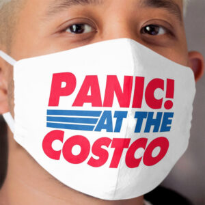 Panic! at the Costco Funny Coronavirus 2020 Vinyl Computer Decal Quarantine Cloth Face Mask