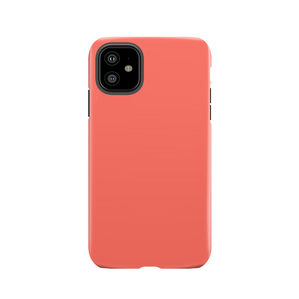 Pantone Color Of The Year Living Coral 2019 - Plain Solid Living Coral -100 Coral And Pink Shades On Ozcushions On All Products Tough Phone Case