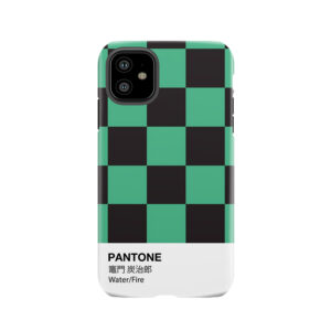 Pantone Kimetsu No Yaiba Tanjiro Kamado Water/Fire Demon Slayer Tough Phone Case