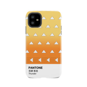 Pantone Kimetsu No Yaiba Zenitsu Agatsuma Thunder Demon Slayer Tough Phone Case