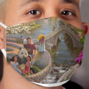 Paradise in a Valley Cloth Face Mask