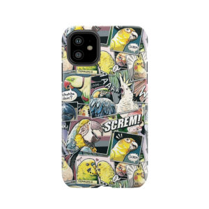 Parrots Comic Style Tough Phone Case