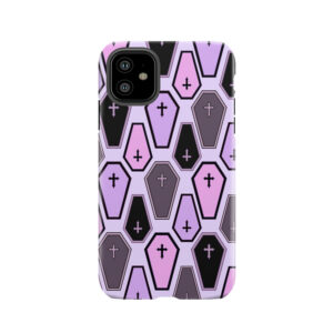 Pastel Coffin Pattern Tough Phone Case