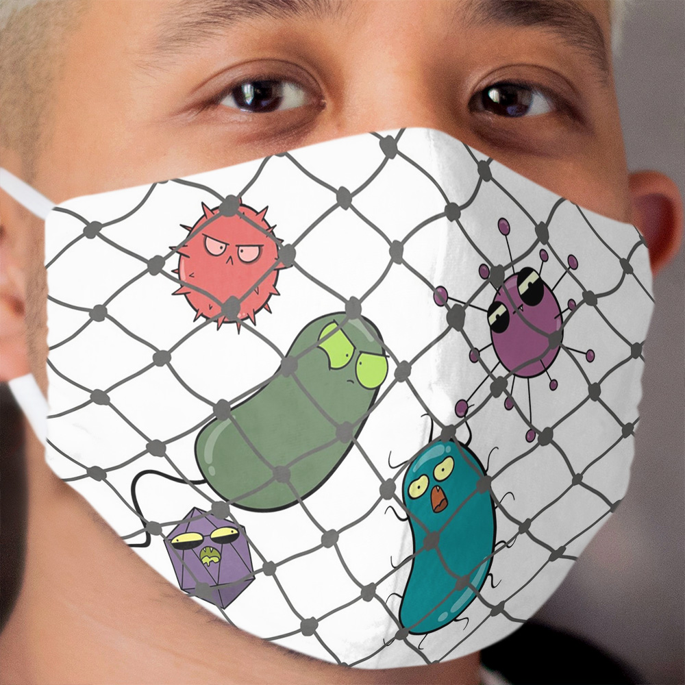 Pathogens in a Net Cloth Face Mask