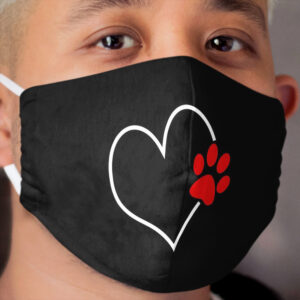 Paw on my heart Cloth Face Mask