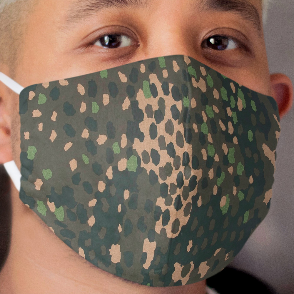 Pea Dot Camo Cloth Face Mask