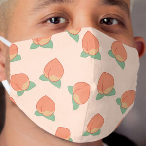 Peach Cloth Face Mask