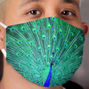 Peacock Face Protection Cloth Face Mask