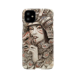 Peacock Samurai Phone Case