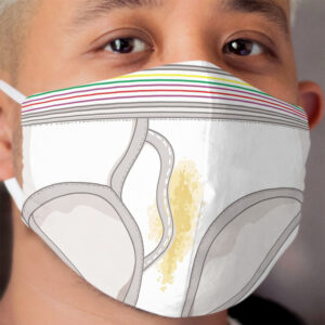 Pee stained Tighty Whities Cloth Face Mask