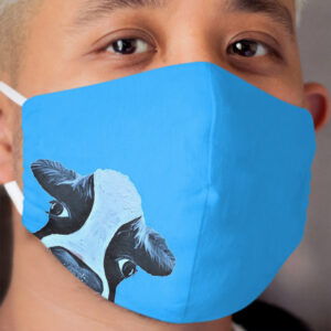 Peeking Cow Cloth Face Mask