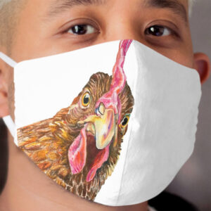 Peepen, the Golden Sex Link Hen Cloth Face Mask