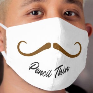 Pencil Thin Mustache Cloth Face Mask