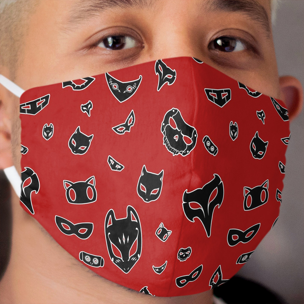 Persona 5 Royal Phantom Thief Cloth Face Mask Pattern Cloth Face Mask
