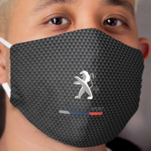 Peugeot sport Logo Carbon Cloth Face Mask