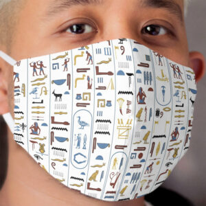 Pharaoh Hieroglyphs Ancient Civilization Egypt Cloth Face Mask