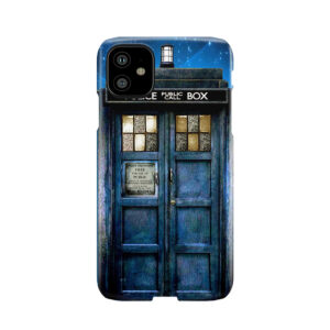 Phone Booth With Yellow Stained Glass Windows Phone Case