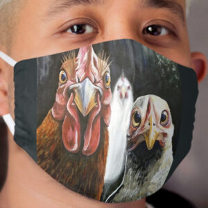 Photobomb Chickens Cloth Face Mask