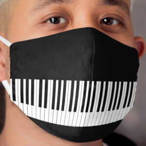 Piano Keys - Musical Throw Blanket Cloth Face Mask