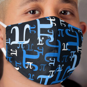 Pieces of Pi (Blue) Cloth Face Mask