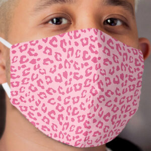 pink animal leopard print Cloth Face Mask