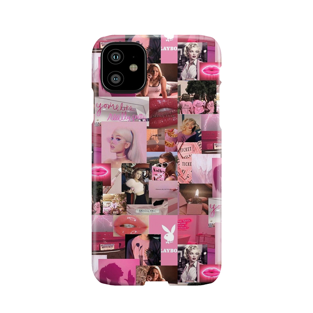 Pink Baddie Collage Phone Case