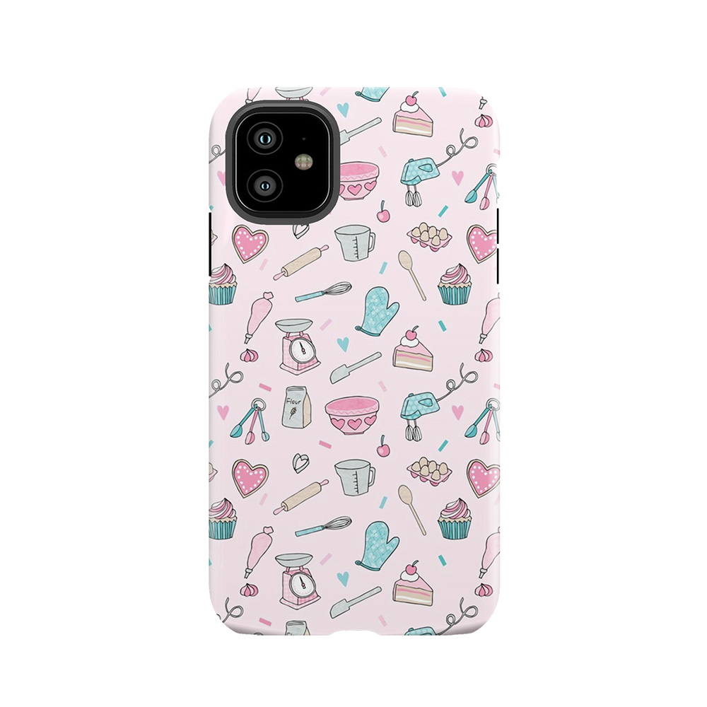 Pink Baking Pattern Tough Phone Case