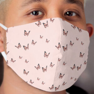 pink butterfly Cloth Face Mask