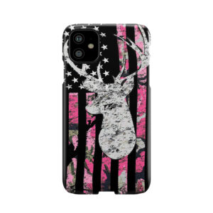 Pink Camouflage Flag Deer Hunting Phone Case